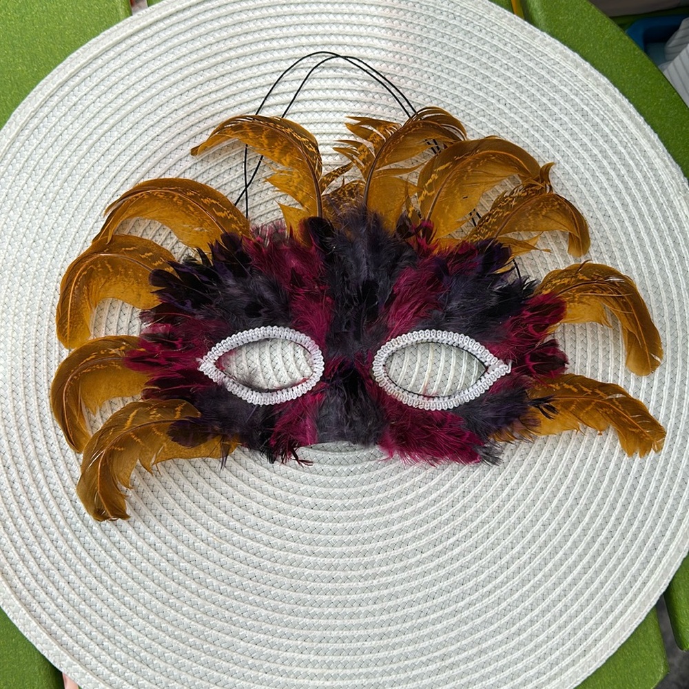 Feathered Masquerade Mask
